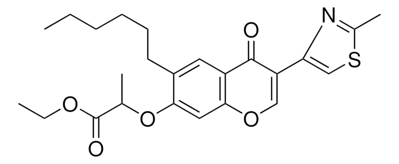 Sigma-Aldrich 2(6-HEXYL-3-(2-ME-THIAZOL-4-YL)-4-OXO-4H-CHROMEN-7-YLOXY)PROPIONIC ACID ET ESTER,AldrichCPR