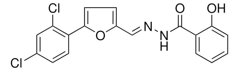 Sigma-Aldrich 2-HYDROXY-BENZOIC ACID (5-(2,4-DICHLORO-PHENYL)-FURAN-2-YLMETHYLENE)-HYDRAZIDE,AldrichCPR
