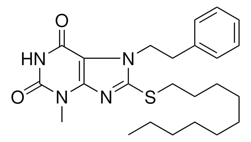 Sigma-Aldrich 8-DECYLSULFANYL-3-METHYL-7-PHENETHYL-3,7-DIHYDRO-PURINE-2,6-DIONE,AldrichCPR