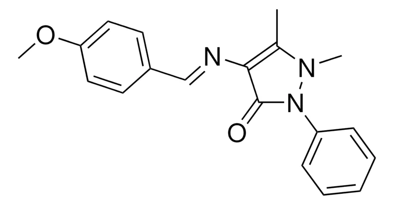 Sigma-Aldrich 2,3-DIMETHYL-4-(4-METHOXYBENZYLIDENEAMINO)-1-PHENYL-3-PYRAZOLIN-5-ONE,AldrichCPR