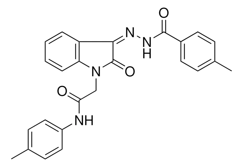Sigma-Aldrich 2-(3-((4-ME-BENZOYL)-HYDRAZONO)2-OXO-2,3-DIHYDRO-INDOL-1-YL)-N-P-TOLYL-ACETAMIDE,AldrichCPR