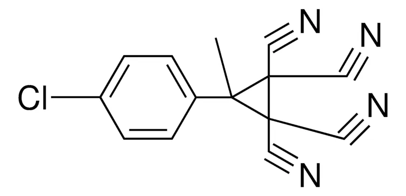 Sigma-Aldrich 3-(4-CHLORO-PHENYL)-3-METHYL-CYCLOPROPANE-1,1,2,2-TETRACARBONITRILE,AldrichCPR