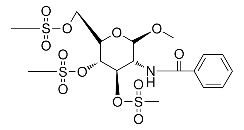 Sigma-Aldrich METHYL 2-(BENZOYLAMINO)-2-DEOXY-3,4,6-TRIS-O-(METHYLSULFONYL)-BETA-D-GLUCOPYRANOSIDE,AldrichCPR