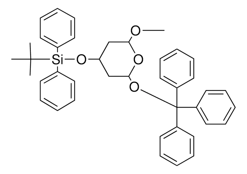 Sigma-Aldrich 4-(TERT-BUTYLDIPHENYLSILYLOXY)-2-METHOXY-6-(TRITYLOXY)TETRAHYDROPYRAN,AldrichCPR