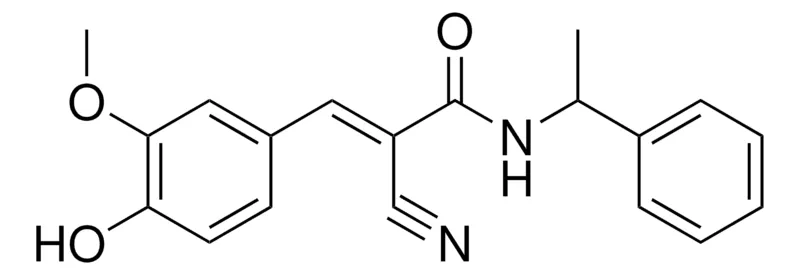 Sigma-Aldrich 2-CYANO-3-(4-HYDROXY-3-METHOXYPHENYL)-N-(1-PHENYLETHYL)ACRYLAMIDE,AldrichCPR