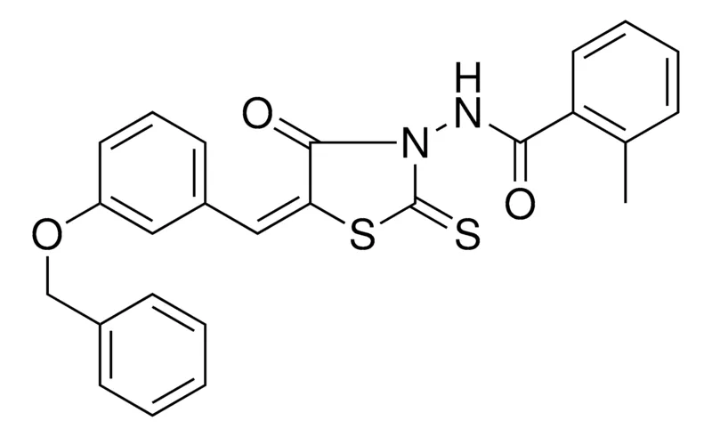 Sigma-Aldrich N-(5-(3-BENZYLOXY-BENZYLIDENE)-4-OXO-2-THIOXO-THIAZOLIDIN-3-YL)-2-ME-BENZAMIDE,AldrichCPR