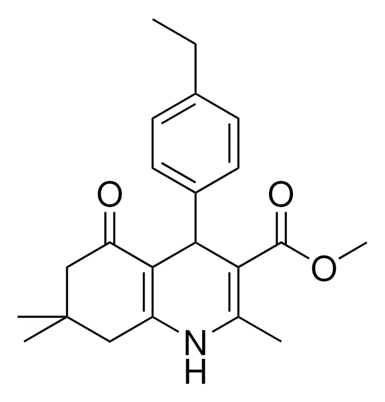 Sigma-Aldrich 4(4-ET-PH)2,7,7-TRI-ME-5-OXO-1,4,5,6,7,8-6H-QUINOLINE-3-CARBOXYLIC ACID ME ESTER,AldrichCPR