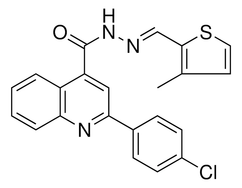 Sigma-Aldrich 2-(4-CL-PH)-QUINOLINE-4-CARBOXYLIC ACID (3-ME-THIOPHEN-2-YLMETHYLENE)-HYDRAZIDE，AldrichCPR