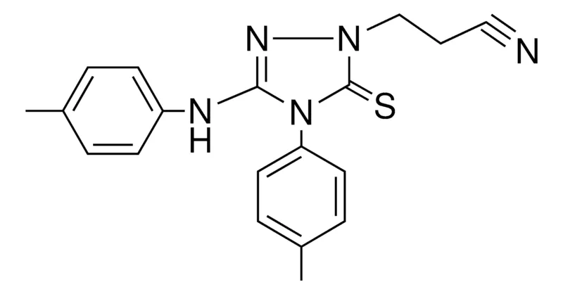 Sigma-Aldrich 3-(5-THIOXO-4-P-TOLYL-3-P-TOLYLAMINO-4,5-2H-(1,2,4)TRIAZOL-1-YL)-PROPIONITRILE,AldrichCPR