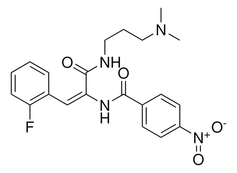 Sigma-Aldrich N-(1-(3-DIMETHYLAMINO-PROPYLCARBAMOYL)-2-(2-F-PHENYL)-VINYL)-4-NITRO-BENZAMIDE,AldrichCPR
