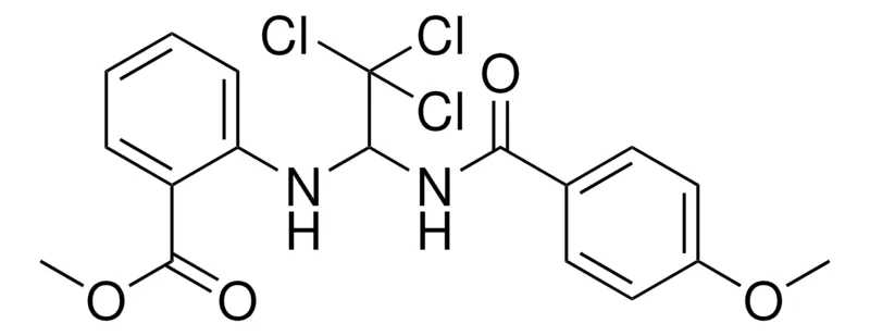 Sigma-Aldrich 2-(2,2,2-TRICHLORO-1-(4-MEO-BENZOYLAMINO)-ETHYLAMINO)-BENZOIC ACID METHYL ESTER,AldrichCPR
