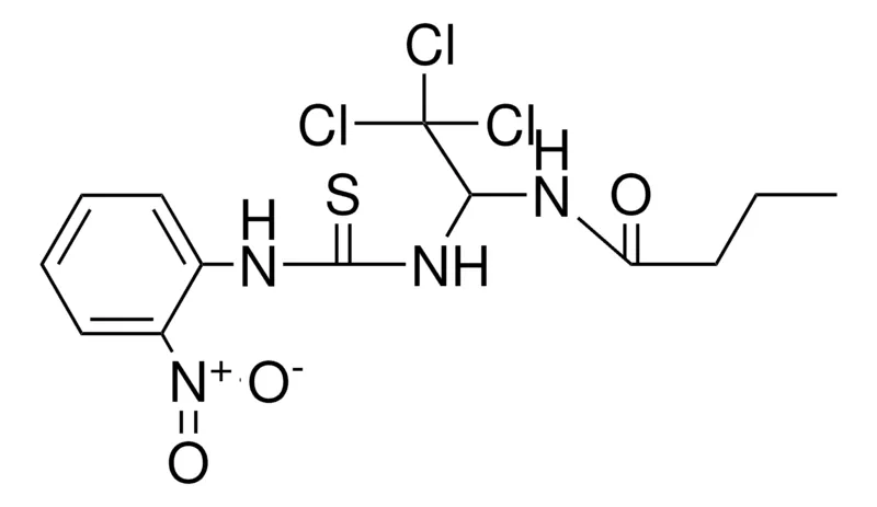 Sigma-Aldrich N-(2,2,2-TRICHLORO-1-(3-(2-NITRO-PHENYL)-THIOUREIDO)-ETHYL)-BUTYRAMIDE,AldrichCPR