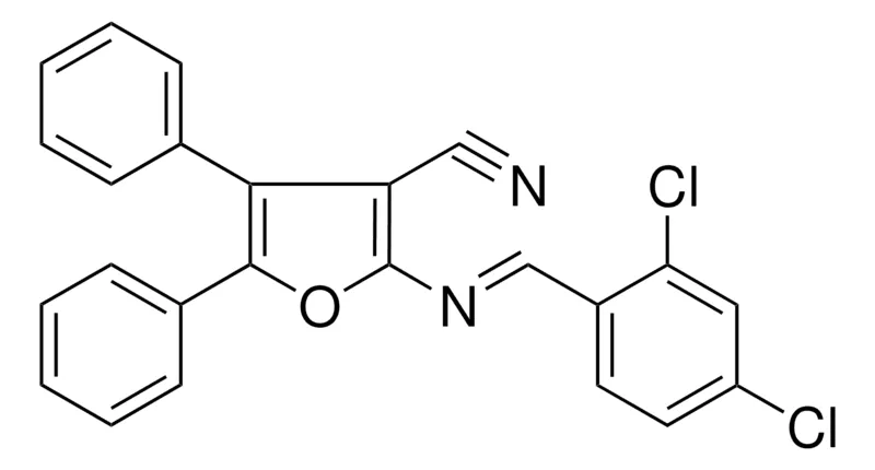 Sigma-Aldrich 2-((2,4-DICHLORO-BENZYLIDENE)-AMINO)-4,5-DIPHENYL-FURAN-3-CARBONITRILE,AldrichCPR