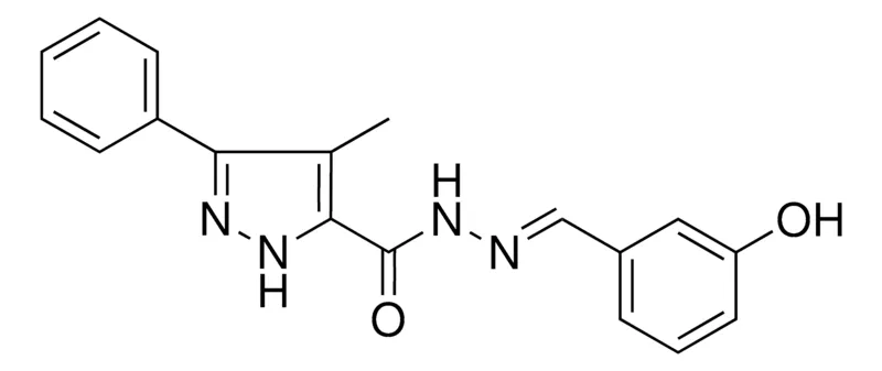 Sigma-Aldrich 4-ME-5-PHENYL-2H-PYRAZOLE-3-CARBOXYLIC ACID (3-HYDROXY-BENZYLIDENE)-HYDRAZIDE,AldrichCPR
