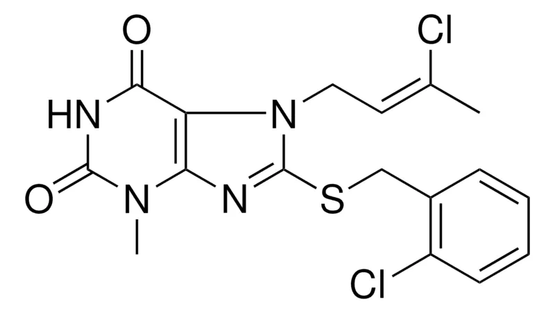 Sigma-Aldrich 8-(2-CL-BENZYLSULFANYL)-7-(3-CL-BUT-2-ENYL)-3-ME-3,7-DIHYDRO-PURINE-2,6-DIONE，AldrichCPR