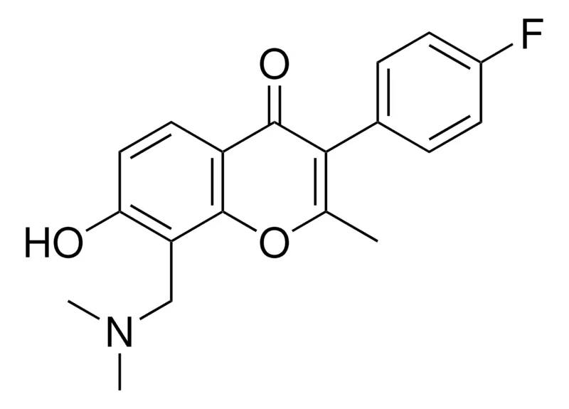 Sigma-Aldrich 8-((DIMETHYLAMINO)METHYL)-3-(4-FLUOROPHENYL)-7-HYDROXY-2-METHYL-4H-CHROMEN-4-ONE,AldrichCPR