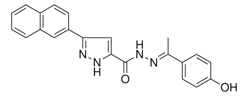 Sigma-Aldrich 5-NAPHTHALEN-2-YL-2H-PYRAZOLE-3CARBOXYLIC ACID (1-(4-HO-PH)-ETHYLIDENE)HYDRAZIDE，AldrichCPR