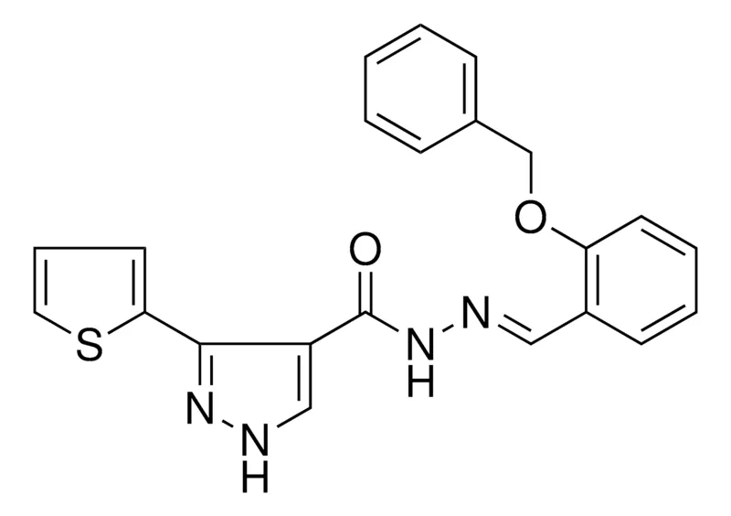 Sigma-Aldrich 3-THIOPHEN-2-YL-1H-PYRAZOLE-4-CARBOXYLIC ACID (2-BENZYLOXY-BENZYLIDENE)HYDRAZIDE，AldrichCPR