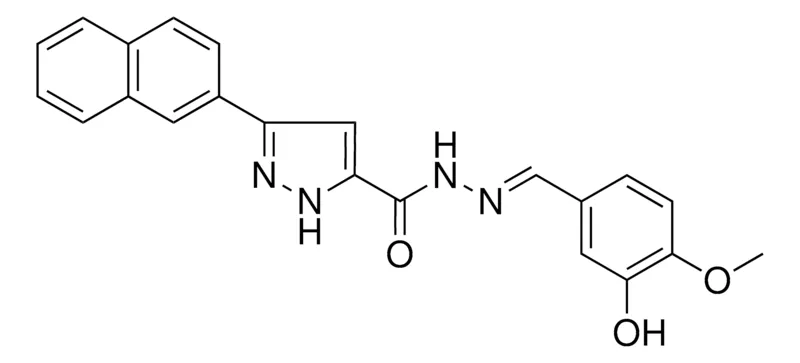 Sigma-Aldrich N'-(3-HYDROXY-4-METHOXYBENZYLIDENE)-3-(2-NAPHTHYL)-1H-PYRAZOLE-5-CARBOHYDRAZIDE，AldrichCPR