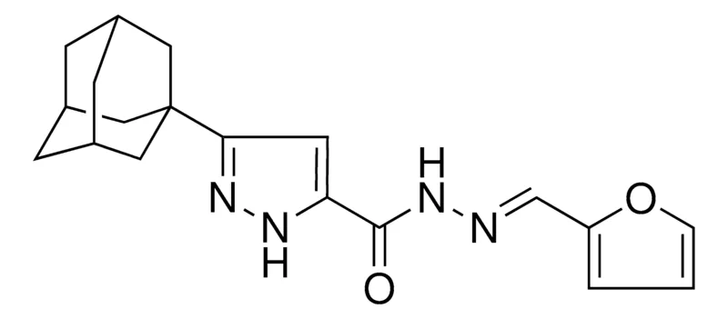 Sigma-Aldrich 5-ADAMANTAN-1-YL-2H-PYRAZOLE-3-CARBOXYLIC ACID FURAN-2-YLMETHYLENE-HYDRAZIDE,AldrichCPR