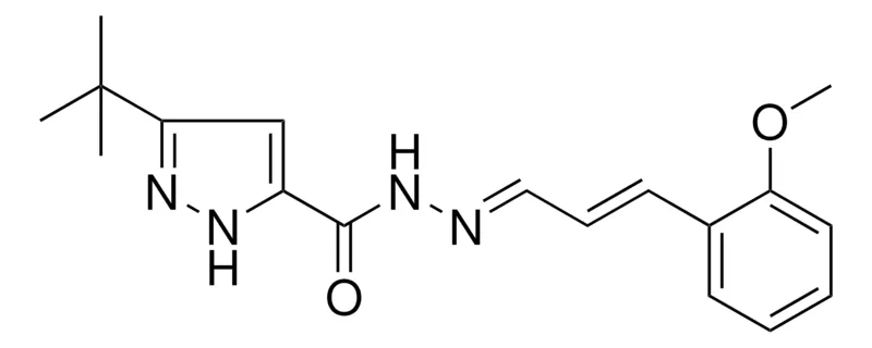 Sigma-Aldrich 5-TERT-BU-2H-PYRAZOLE-3-CARBOXYLIC ACID (3-(2-MEO-PHENYL)-ALLYLIDENE)-HYDRAZIDE,AldrichCPR