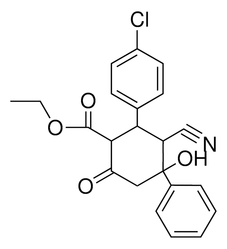 Sigma-Aldrich 2-(4-CL-PH)-3-CYANO-4-HO-6-OXO-4-PHENYL-CYCLOHEXANECARBOXYLIC ACID ETHYL ESTER,AldrichCPR