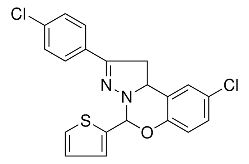 Sigma-Aldrich 8-CL-2(4-CL-PH)4-THIOPHEN-2-YL-1,9B-2H-5-OXA-3,3A-DIAZA-CYCLOPENTA(A)NAPHTHALENE,AldrichCPR