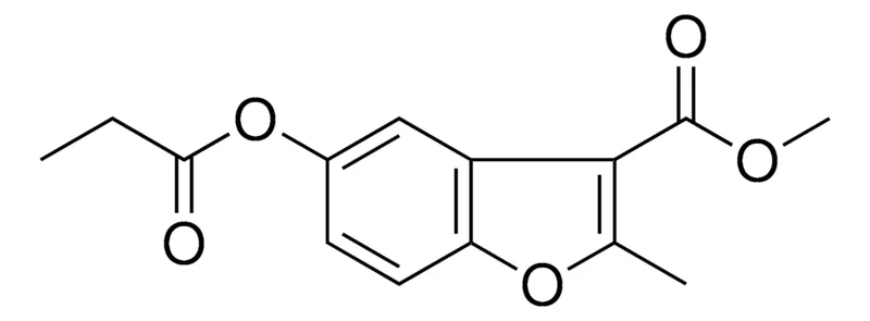 Sigma-Aldrich 2-METHYL-5-PROPIONYLOXY-BENZOFURAN-3-CARBOXYLIC ACID METHYL ESTER,AldrichCPR