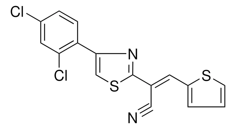 Sigma-Aldrich 2-(4-(2,4-DICHLORO-PHENYL)-THIAZOL-2-YL)-3-THIOPHEN-2-YL-ACRYLONITRILE,AldrichCPR