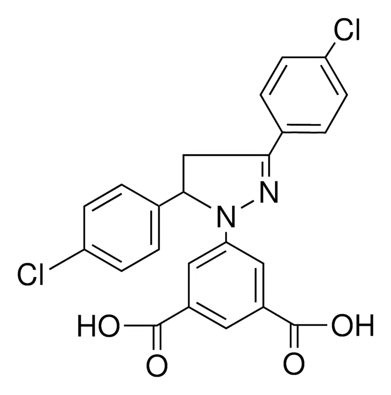 Sigma-Aldrich 5-(3,5-BIS-(4-CHLORO-PHENYL)-4,5-DIHYDRO-PYRAZOL-1-YL)-ISOPHTHALIC ACID,AldrichCPR