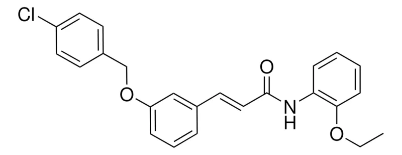Sigma-Aldrich 3-(3-((4-CHLOROBENZYL)OXY)PHENYL)-N-(2-ETHOXYPHENYL)-2-PROPENAMIDE,AldrichCPR