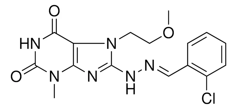 Sigma-Aldrich 8-(N'-(2-CL-BENZYLIDENE)-HYDRAZINO)-7-(2-MEO-ET)-3-ME-3,7-2H-PURINE-2,6-DIONE,AldrichCPR