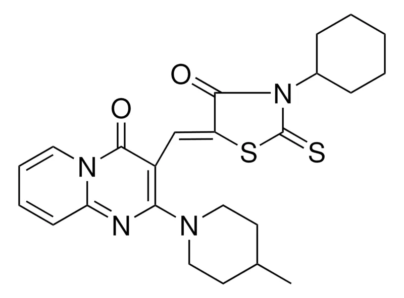 Sigma-Aldrich 3-[(Z)-(3-CYCLOHEXYL-4-OXO-2-THIOXO-1,3-THIAZOLIDIN-5-YLIDENE)METHYL]-2-(4-METHYL-1-PIPERIDINYL)-4H-PYRIDO[1,2-A]PYRIMIDIN-4-ONE，AldrichCPR