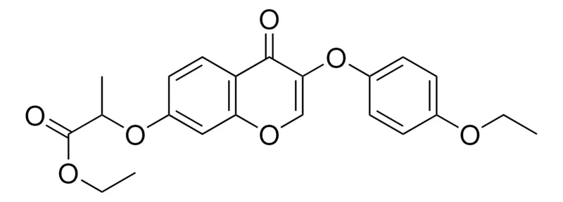 Sigma-Aldrich 2-(3-(4-ETHOXY-PHENOXY)-4-OXO-4H-CHROMEN-7-YLOXY)-PROPIONIC ACID ETHYL ESTER,AldrichCPR