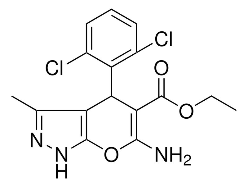 Sigma-Aldrich ET 6-AMINO-4-(2,6-DI-CL-PH)-3-ME-1,4-DIHYDROPYRANO(2,3-C)PYRAZOLE-5-CARBOXYLATE，AldrichCPR