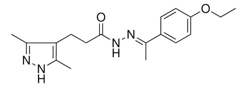 Sigma-Aldrich 3(3,5-DI-ME-1H-PYRAZOL-4-YL)PROPIONIC ACID (1-(4-ETHOXY-PH)-ETHYLIDENE)HYDRAZIDE,AldrichCPR