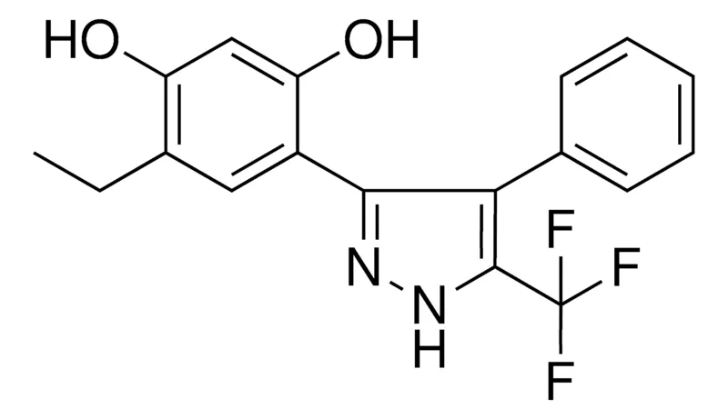 Sigma-Aldrich 4-ETHYL-6-(4-PHENYL-5-(TRIFLUOROMETHYL)-1H-PYRAZOL-3-YL)-1,3-BENZENEDIOL,AldrichCPR