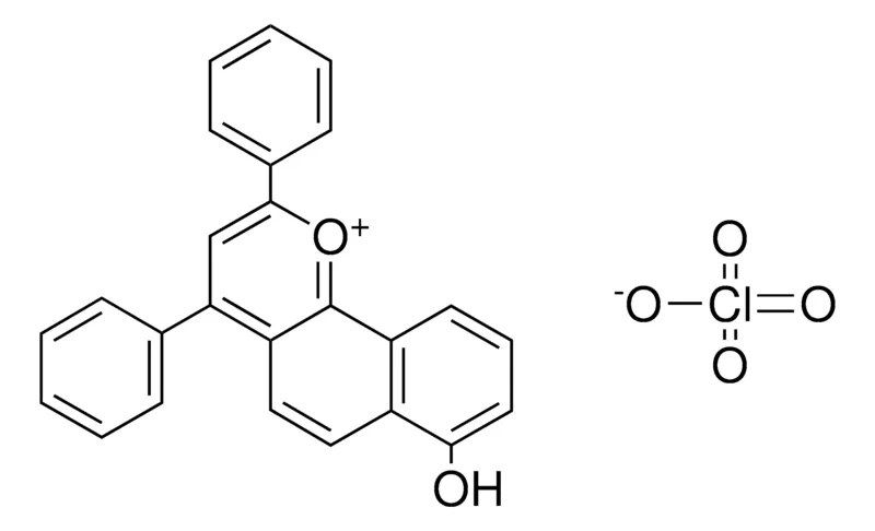 Sigma-Aldrich 7-HYDROXY-2,4-DIPHENYL-BENZO(H)CHROMENYLIUM, PERCHLORATE,AldrichCPR