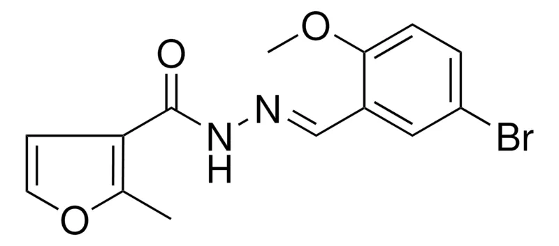 Sigma-Aldrich 2-METHYL-FURAN-3-CARBOXYLIC ACID (5-BROMO-2-METHOXY-BENZYLIDENE)-HYDRAZIDE,AldrichCPR