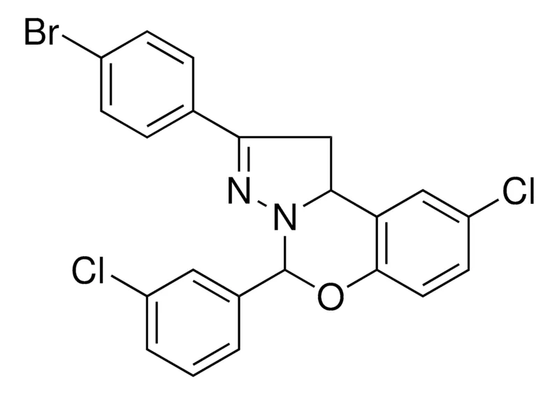 Sigma-Aldrich 2-(4-BR-PH)-8-CL-4-(3-CL-PH)-1,9B-2H-5-OXA-3,3A-DIAZA-CYCLOPENTA(A)NAPHTHALENE,AldrichCPR