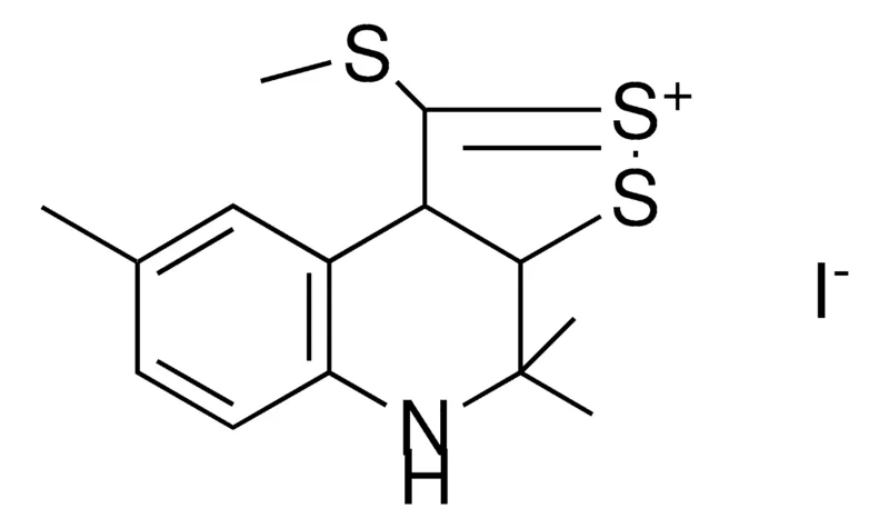 Sigma-Aldrich TRIMETHYL-1-METHYLSULFANYL-THIA-THIONIA-5-AZA-CYCLOPENTA(A)NAPHTHALENE, IODIDE,AldrichCPR