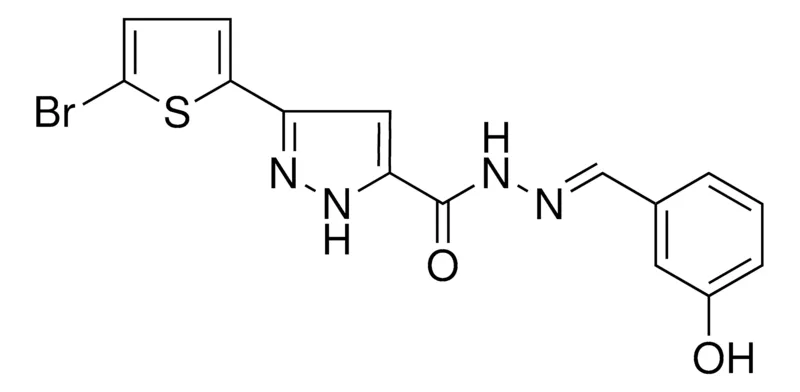 Sigma-Aldrich 3-(5-BROMO-2-THIENYL)-N'-(3-HYDROXYBENZYLIDENE)-1H-PYRAZOLE-5-CARBOHYDRAZIDE,AldrichCPR