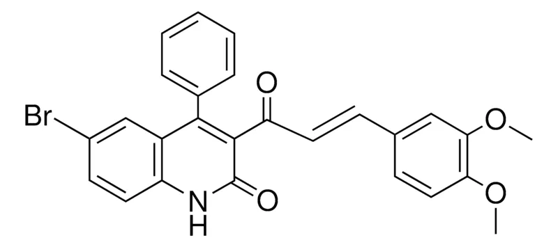 Sigma-Aldrich 6-BROMO-3-(3-(3,4-DIMETHOXY-PHENYL)-ACRYLOYL)-4-PHENYL-1H-QUINOLIN-2-ONE,AldrichCPR
