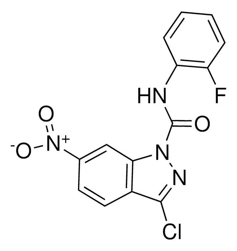 Sigma-Aldrich 3-CHLORO-1-(N-(2-FLUOROPHENYL)CARBAMOYL)-6-NITRO-1H-INDAZOLE，AldrichCPR