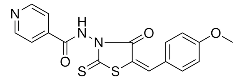 Sigma-Aldrich N-(5-(4-METHOXY-BENZYLIDENE)-4-OXO-2-THIOXO-THIAZOLIDIN-3-YL)-ISONICOTINAMIDE,AldrichCPR