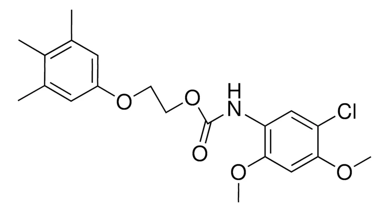 Sigma-Aldrich 2-(3,4,5-TRIMETHYLPHENOXY)ETHYL N-(5-CHLORO-2,4-DIMETHOXYPHENYL)CARBAMATE,AldrichCPR