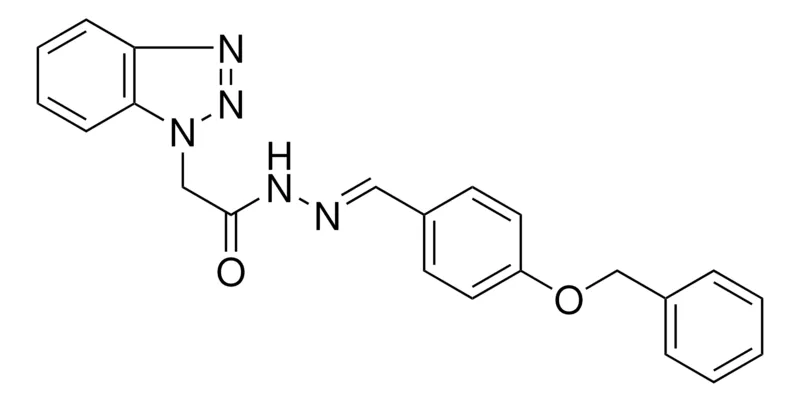 Sigma-Aldrich 2-BENZOTRIAZOL-1-YL-ACETIC ACID (4-BENZYLOXY-BENZYLIDENE)-HYDRAZIDE,AldrichCPR