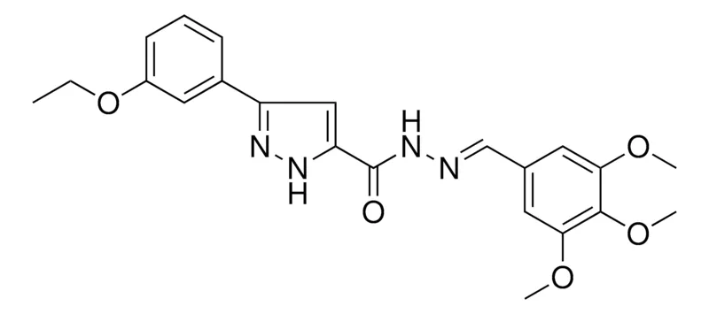 Sigma-Aldrich 3-(3-ETHOXYPHENYL)-N'-(3,4,5-TRIMETHOXYBENZYLIDENE)-1H-PYRAZOLE-5-CARBOHYDRAZIDE,AldrichCPR