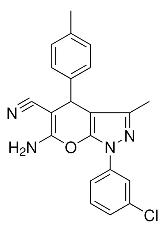 Sigma-Aldrich 6-AMINO-1-(3-CL-PH)-3-ME-4-P-TOLYL-1,4-2H-PYRANO(2,3-C)PYRAZOLE-5-CARBONITRILE,AldrichCPR
