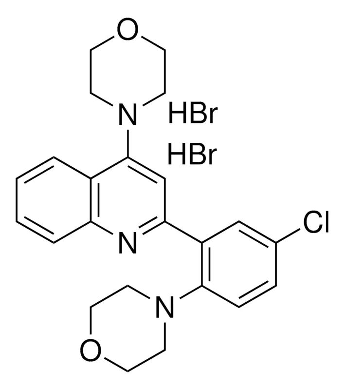 Sigma-Aldrich 2-(5-CHLORO-2-MORPHOLIN-4-YL-PHENYL)-4-MORPHOLIN-4-YL-QUINOLINE, DI-HYDROBROMIDE,AldrichCPR